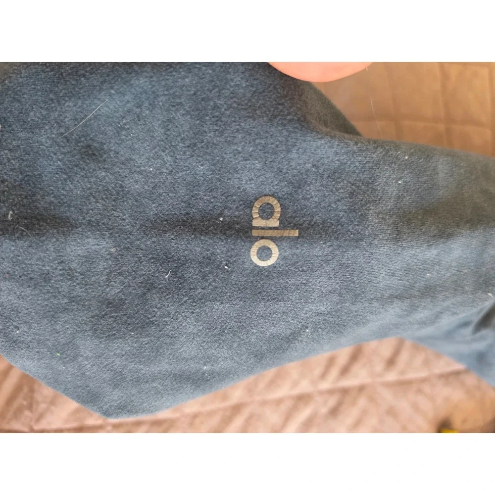 Alo Denim Acid Washed Style Tie Dye Gray Athletic Outdoor‎ Leggins sz S